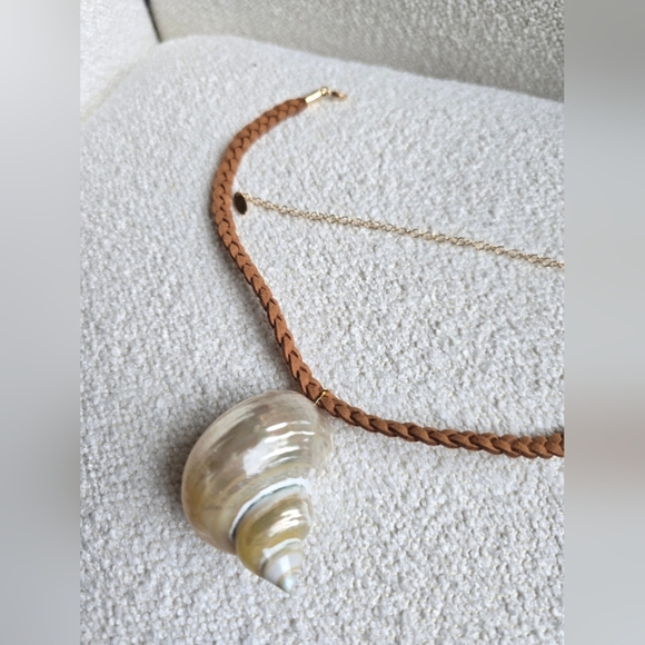 NWT! Free People × Serafina, Sara Choker, Neutral Tan, $38 - Picture 5 of 8